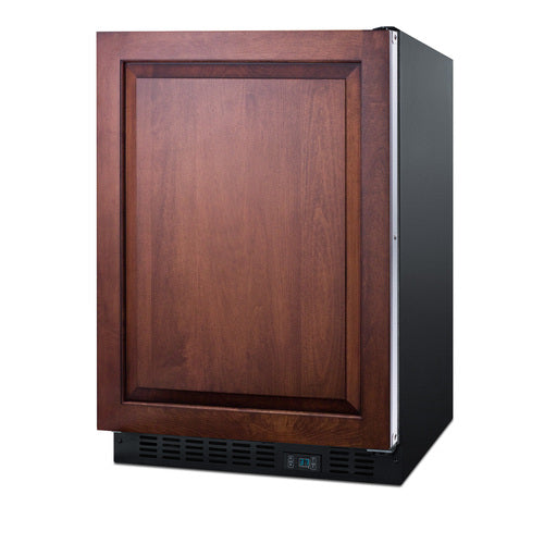 Summit Built-In Beverage Center (Panel Not Included), 24" Wide, Black (SCR610BLSDV1IF)