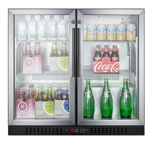 Summit Beverage Center, 36" Wide, Black (SCR7012DB)