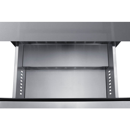 Summit 2-Drawer All-Refrigerator, 24" Wide, Black (SDHDR2446)