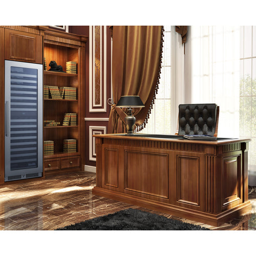Summit Dual Zone Wine Cellar, 24" Wide, Black (SDHWC98)