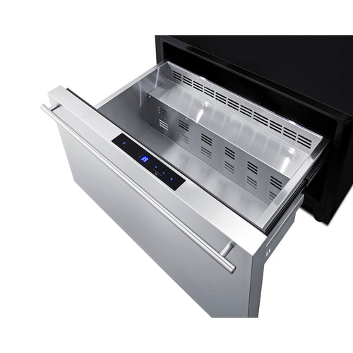 Summit Built-In Drawer Refrigerator, 30" Wide, Black (SDR30)