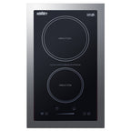 Summit 115V 2-Zone Induction Cooktop, Cord Included, 13" Wide, Black (SINC2B115TK13)