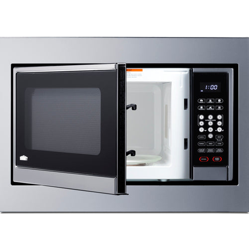 Summit Built-In Microwave (Trim Kit Included), 24" Wide, Black (SMBI24)