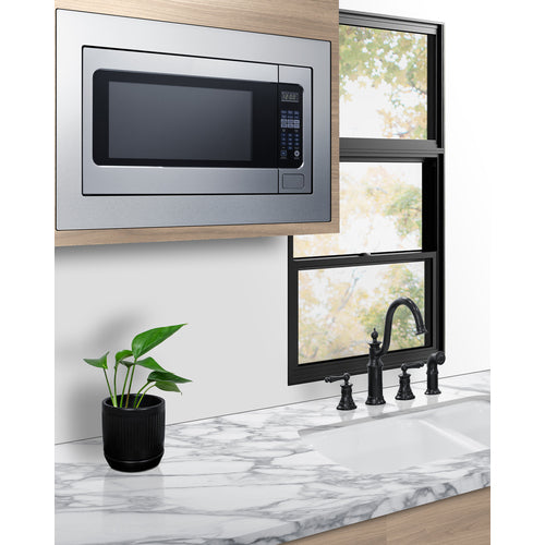 Summit Built-In Microwave (Trim Kit Included), 30" Wide, Black (SMBI27TK30)