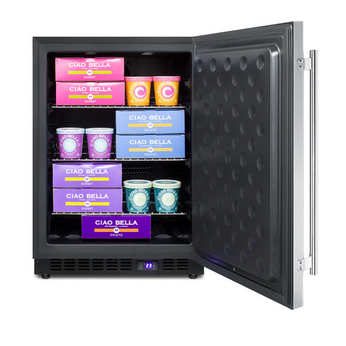 Summit Outdoor All-Freezer, 24" Wide, Stainless Steel (SPFF51OSCSS)