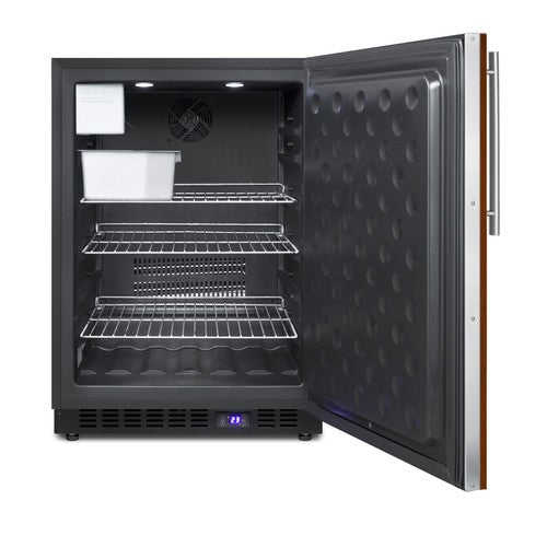 Summit Outdoor All-Freezer (Panel Not Included), 24" Wide, Black (SPFF51OSIF)