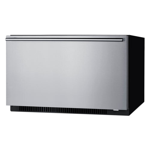 Summit Convertible Drawer Refrigerator/Warming Cabinet, 30" Wide, Black (SPHC30)
