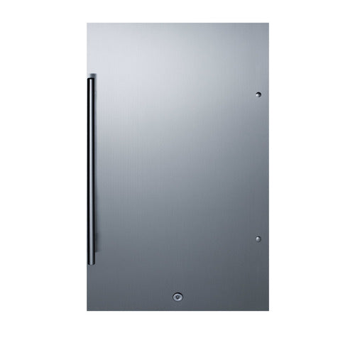Summit Shallow Depth Outdoor Built-In All-Refrigerator, ADA Compliant, Black (SPR196OSADA)
