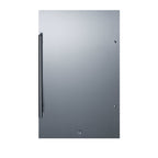 Summit Shallow Depth Outdoor Built-In All-Refrigerator, Black (SPR196OSCSS)