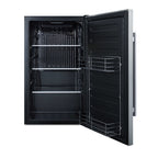 Summit Shallow Depth Outdoor Built-In All-Refrigerator, Black (SPR196OSCSS)