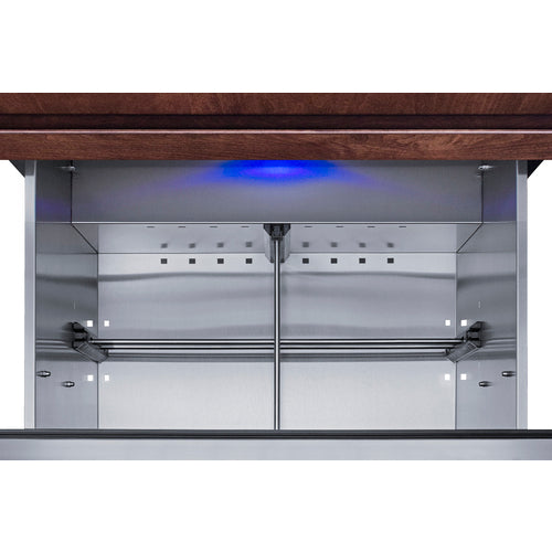Summit 2-Drawer All-Refrigerator, ADA Compliant (Panels Not Included), 27" Wide, Black (SPR275OS2DPNRADA)