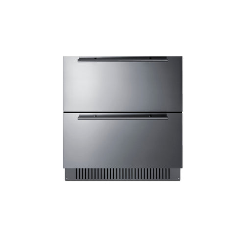 Summit 2-Drawer All-Refrigerator, ADA Compliant, 30" Wide, Stainless Steel (SPR3032DCSSADA)