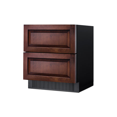 Summit 2-Drawer All-Refrigerator, 30" Wide, Black (SPR3032D)