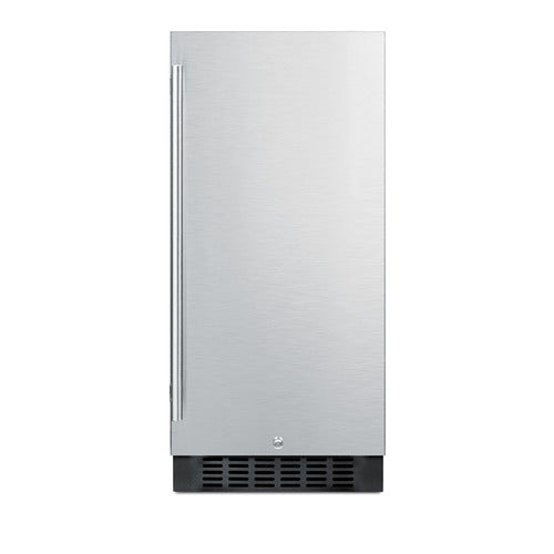 Summit Outdoor All-Refrigerator, 15" Wide, Stainless Steel (SPR316OSCSS)