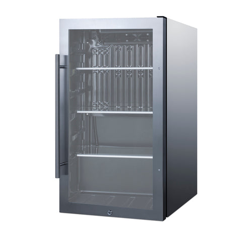 Summit Shallow Depth Indoor/Outdoor Beverage Cooler, Stainless Steel (SPR488BOSCSS)