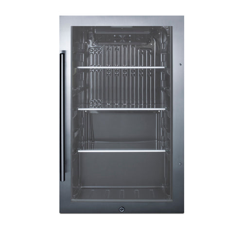 Summit Shallow Depth Indoor/Outdoor Beverage Cooler, Black (SPR488BOS)