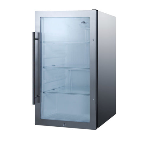 Summit Shallow Depth Indoor/Outdoor Beverage Cooler, Stainless Steel (SPR489OSCSS)