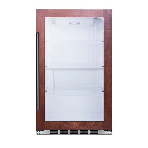 Summit Shallow Depth Indoor/Outdoor Beverage Cooler, Black (SPR489OSPNR)