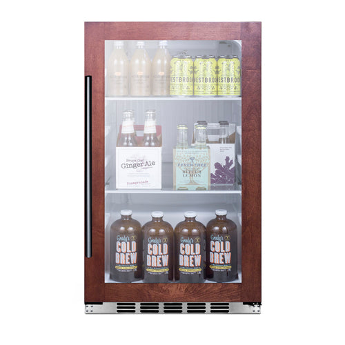 Summit Shallow Depth Indoor/Outdoor Beverage Cooler, Black (SPR489OSPNR)
