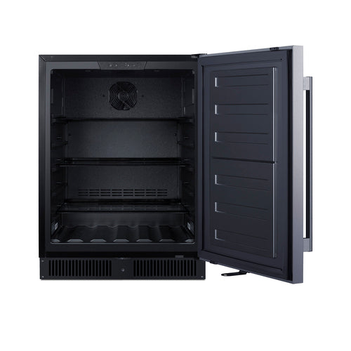 Summit Outdoor All-Refrigerator, ADA Compliant, 24" Wide, Black (SPR624OS)