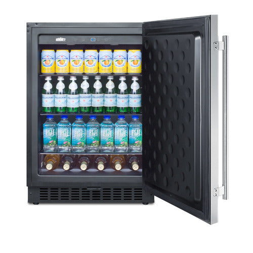 Summit Outdoor All-Refrigerator, 24" Wide, Stainless Steel (SPR627OSCSS)