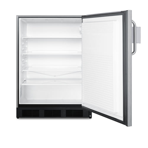 Summit Outdoor All-Refrigerator, with Speed Rail, 24" Wide, Stainless Steel (SPR7BOSSTSR)