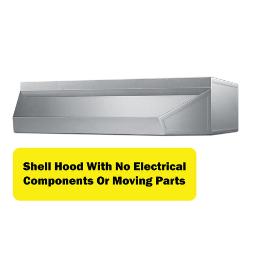 Summit 20" Shell Hood, Platinum (HSHELL20PL)