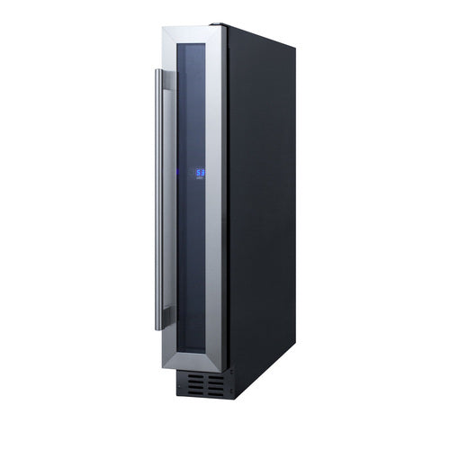 Summit Built-In Wine Cellar, 6" Wide, Black (SWC007)
