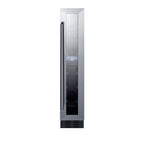 Summit Built-In Wine Cellar, 6" Wide, Black (SWC007)