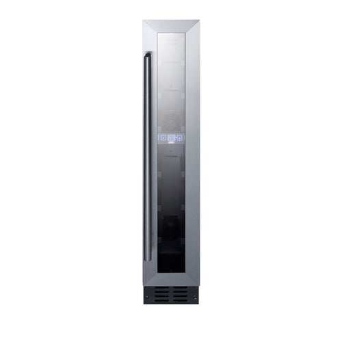 Summit Built-In Wine Cellar, 6" Wide, Black (SWC007)