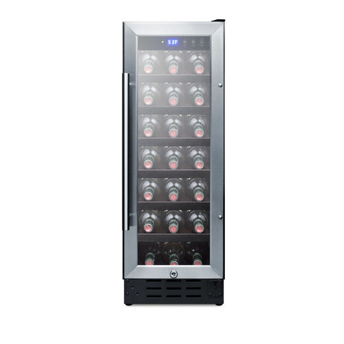 Summit 12" wide Built-In Wine Cellar, Black (SWC1224B)