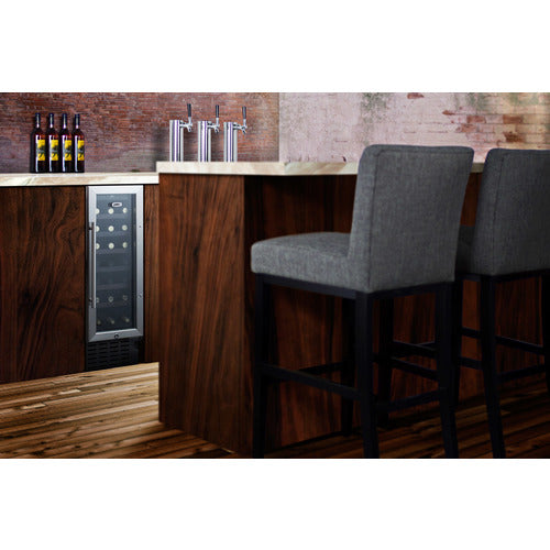Summit 12" wide Built-In Wine Cellar, Black (SWC1224B)
