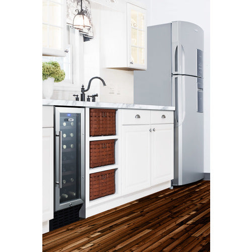 Summit 12" wide Built-In Wine Cellar, Black (SWC1224B)
