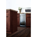 Summit Built-In Wine Cellar, 15" Wide, Stainless Steel (SWC1535BCSS)