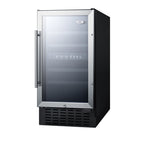 Summit Built-In Wine Cellar, 18" Wide, Black (SWC182Z)