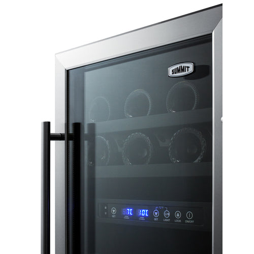 Summit Built-In Wine Cellar, 18" Wide, Black (SWC182Z)