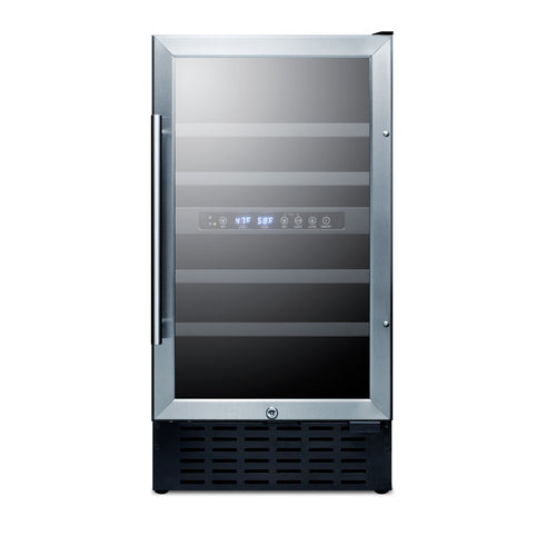 Summit Built-In Wine Cellar, 18" Wide, Black (SWC182Z)