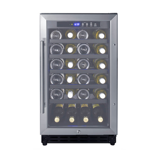 Summit Built-In Wine Cellar, ADA Compliant, 18" Wide, Stainless Steel (SWC1840BCSSADA)