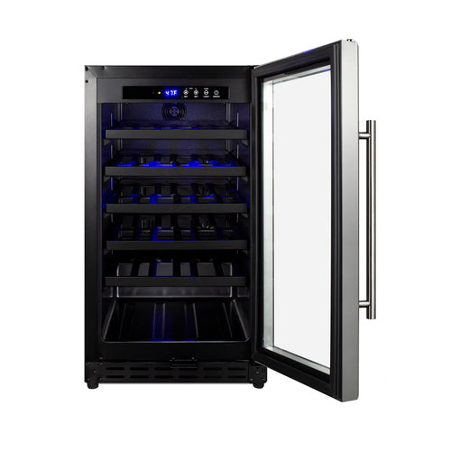 Summit Built-In Wine Cellar, ADA Compliant, 18" Wide, Black (SWC1840BADA)