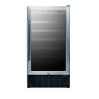 Summit Built-In Wine Cellar, 18" Wide, Stainless Steel (SWC1840BCSS)