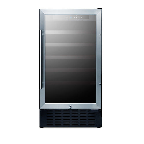 Summit Built-In Wine Cellar, 18" Wide, Stainless Steel (SWC1840BCSS)
