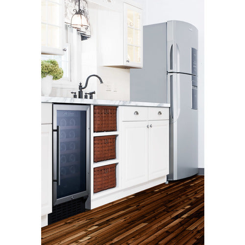 Summit Built-In Wine Cellar, 18" Wide, Stainless Steel (SWC1840BCSS)