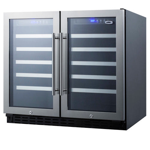 Summit Built-In Wine Cellar, ADA Compliant, 36" Wide, Black (SWC3668ADA)