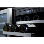 Summit Built-In Wine Cellar, ADA Compliant, 36" Wide, Black (SWC3668ADA)