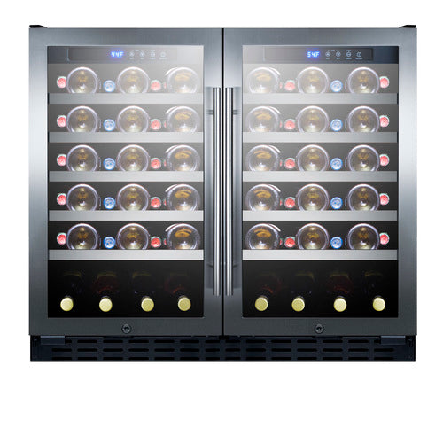 Summit Built-In Wine Cellar, ADA Compliant, 36" Wide, Black (SWC3668ADA)