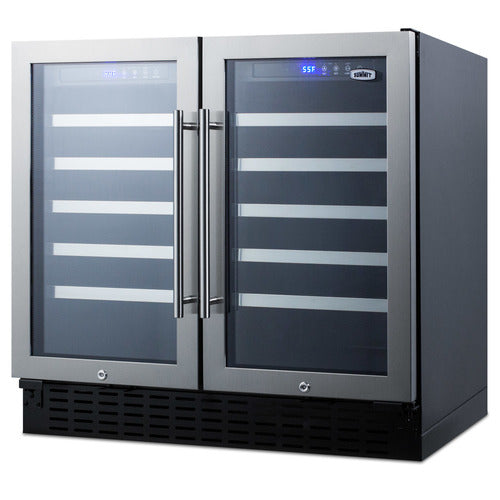 Summit Built-In Wine Cellar, 36" Wide, Black (SWC3668)