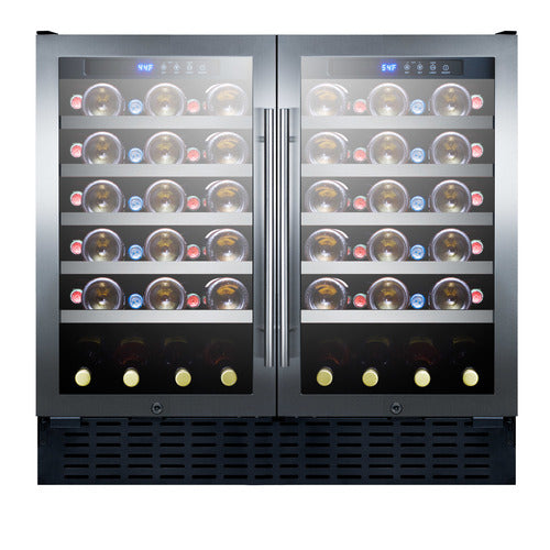 Summit Built-In Wine Cellar, 36" Wide, Black (SWC3668)