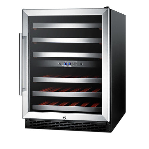 Summit Built-In Wine Cellar, ADA Compliant, 24" Wide, Black (SWC530BLBISTADA)