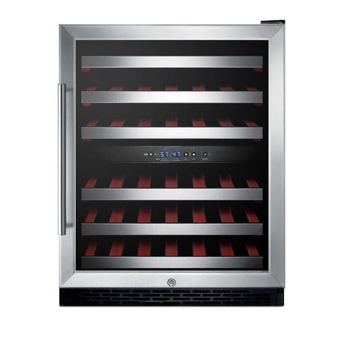 Summit Built-In Wine Cellar, ADA Compliant, 24" Wide, Black (SWC530BLBISTADA)