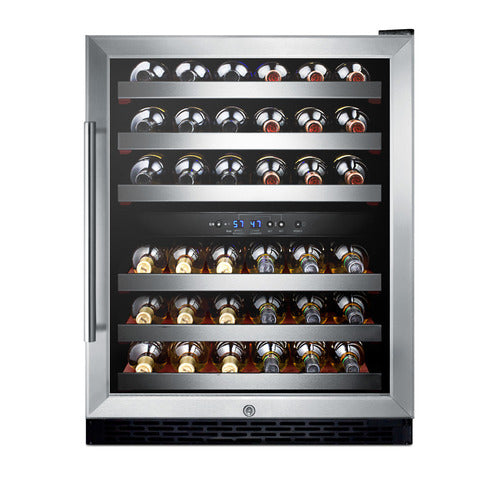 Summit Built-In Wine Cellar, ADA Compliant, 24" Wide, Black (SWC530BLBISTADA)